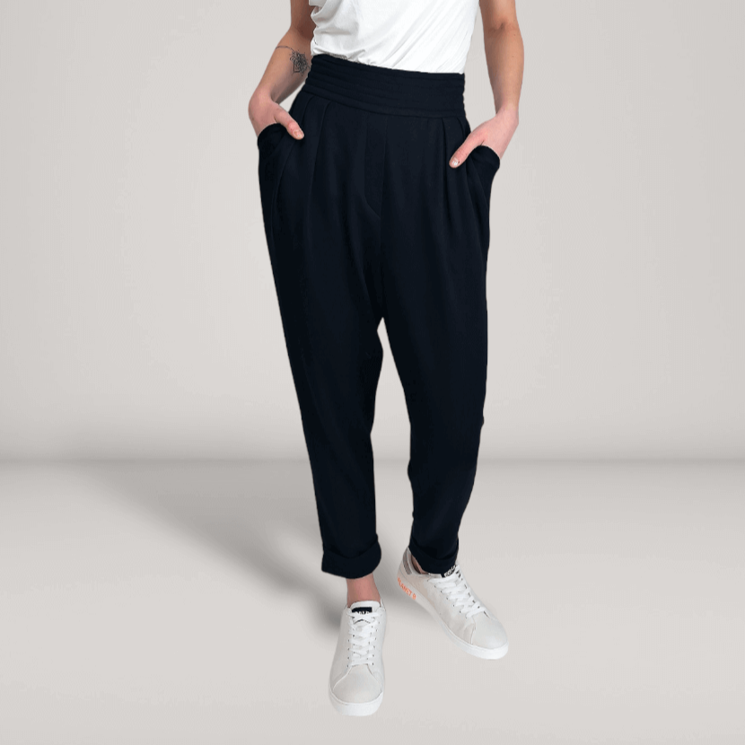 Pleated Fine French Terry Tapered Track Pants ALLTRUEIST