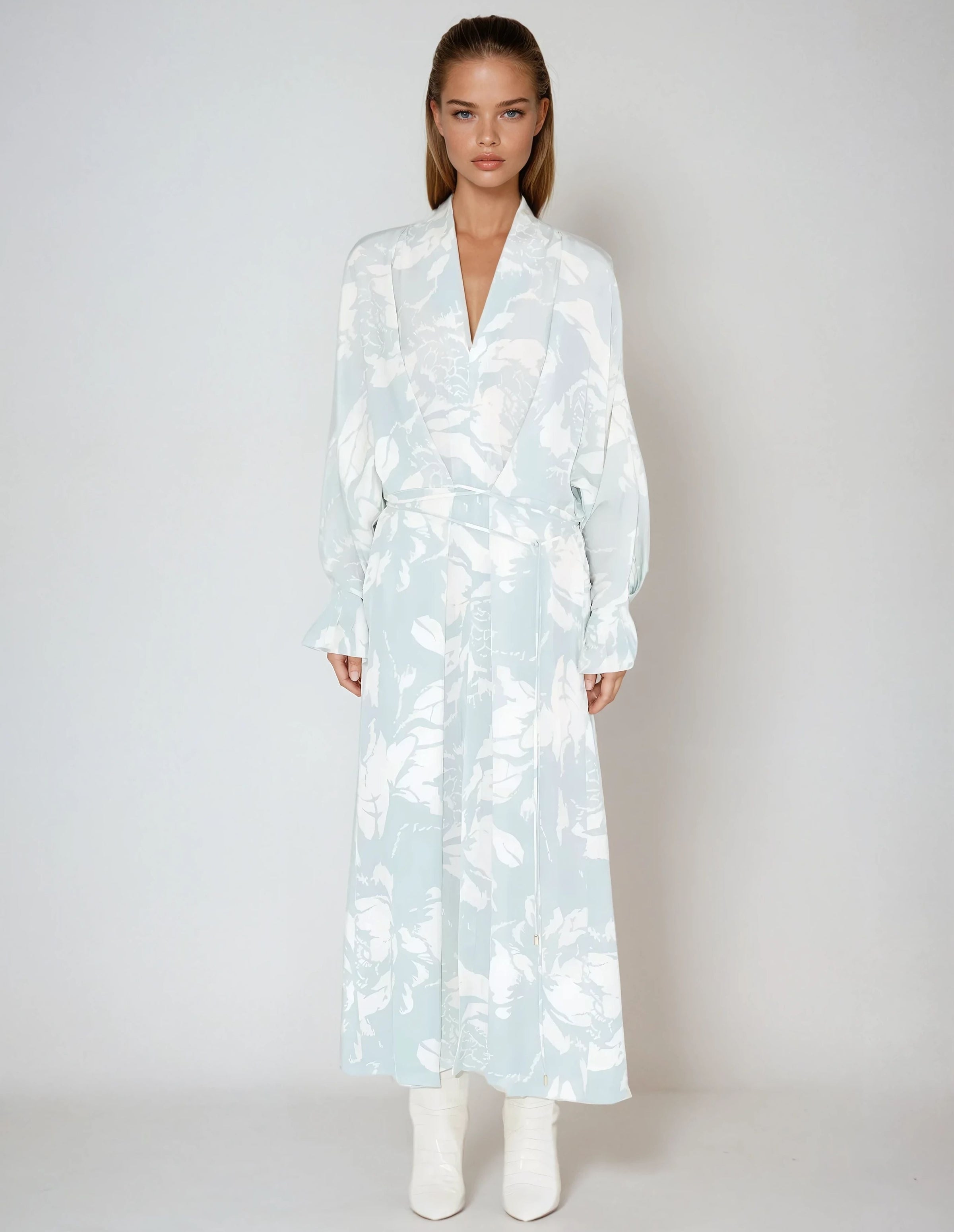 GAIA | Kimono Dress - Blue | eikō ai | MAISON ALLTRUEIST