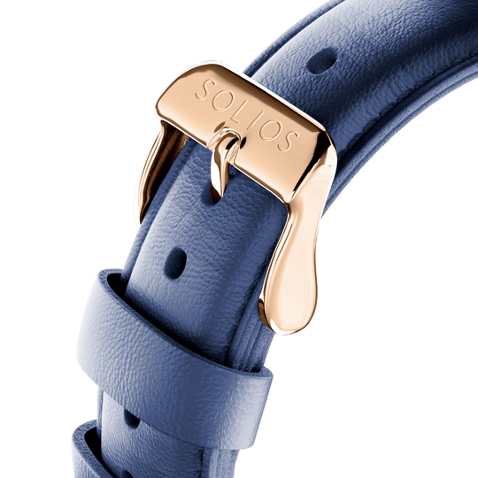 Blue Eco Vegan Leather Strap