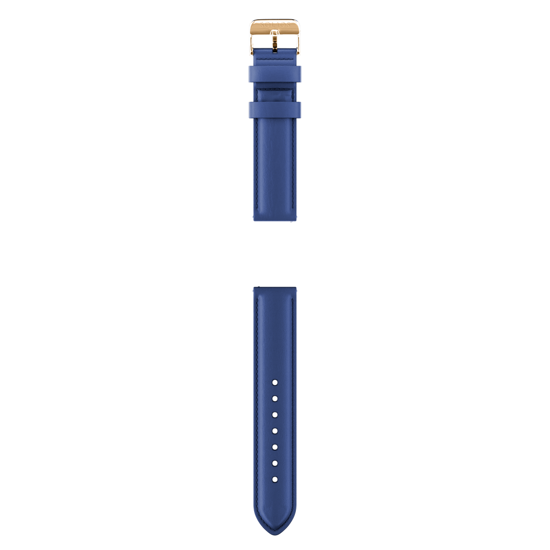 Blue Eco Vegan Leather Strap