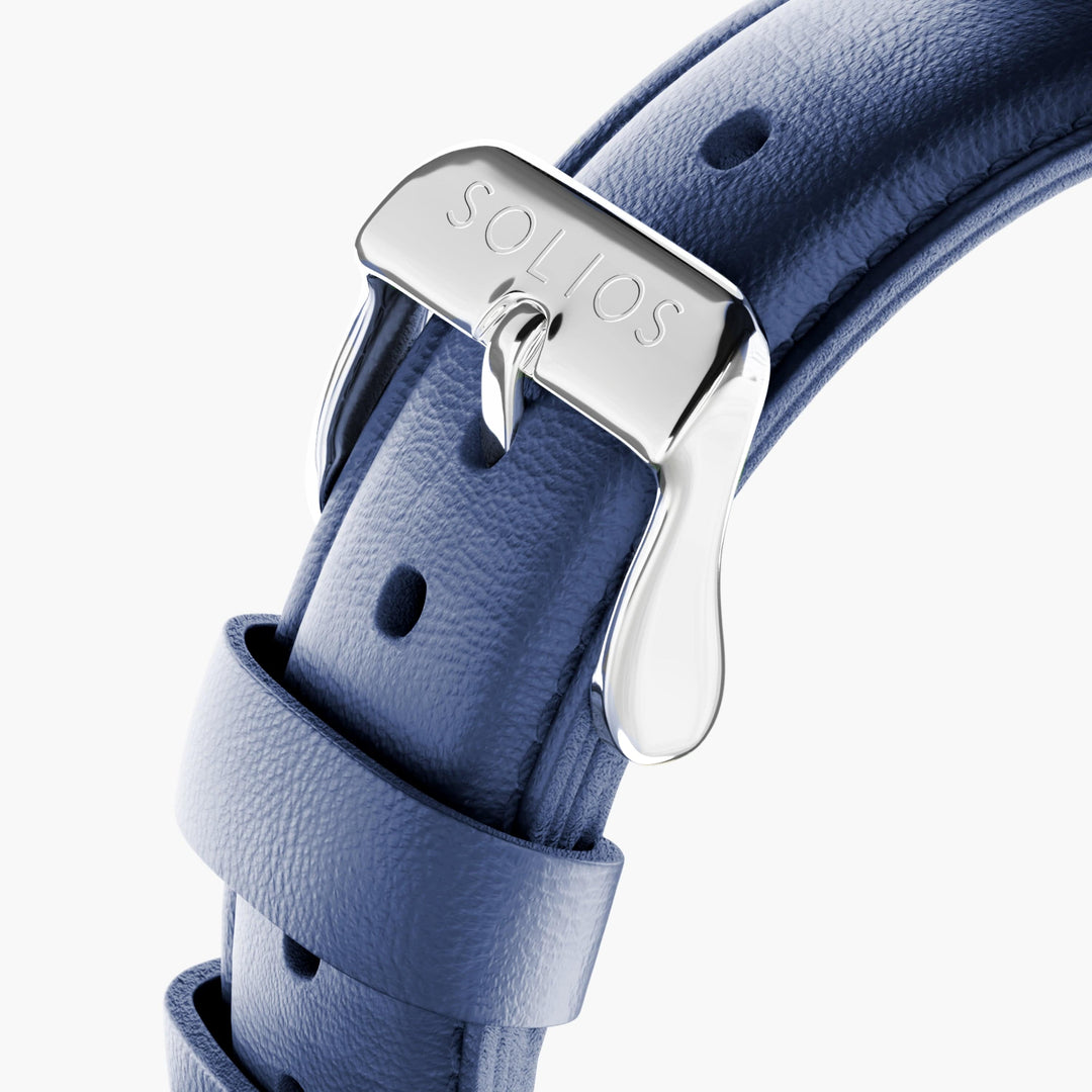 Blue Eco Vegan Leather Strap