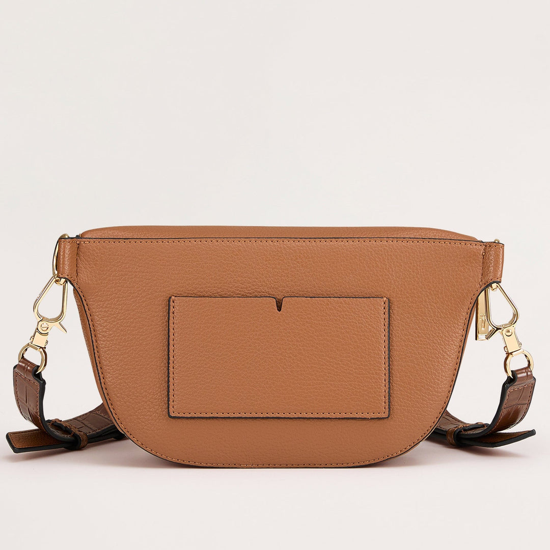 Bright Spark Vegan Crossbody Bag Brown rear view