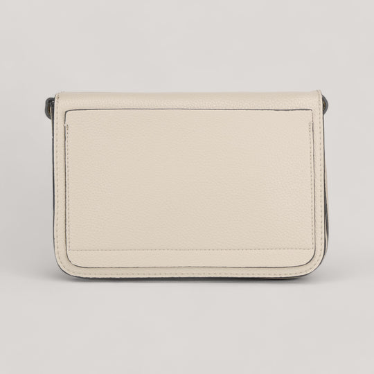 Farah.24 | Flap Crossbody Bag | Taupe