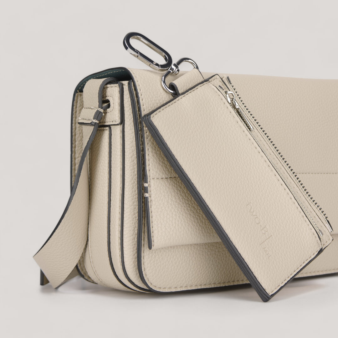 Farah.24 | Flap Crossbody Bag | Taupe