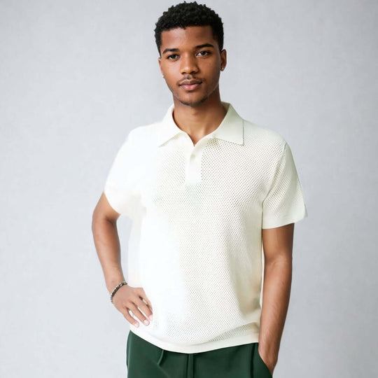 WOODY | Mesh Polo Short Sleeve Shirt