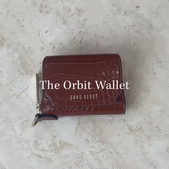 Orbit - Compact Zip Wallet - Noir